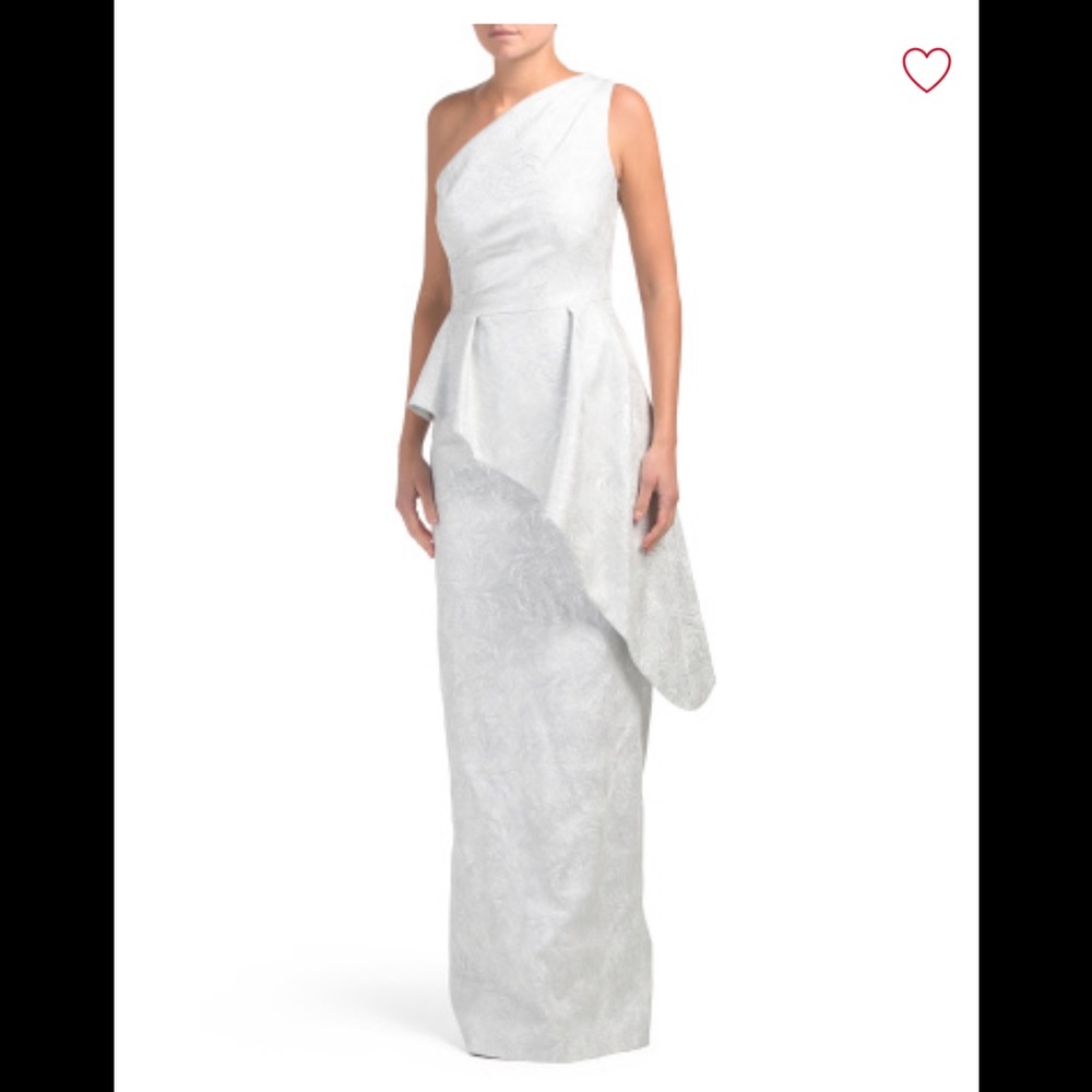 Amazing one shoulder peplum style dress